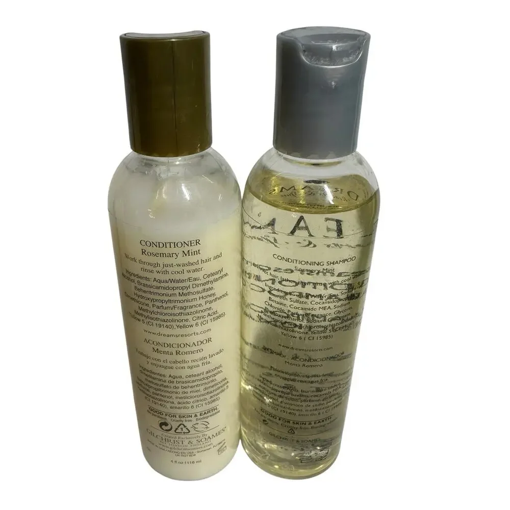 Gilchrist & Soames DREAMS Resorts Spas Lotion Shampoo Conditiioner Shower Gel